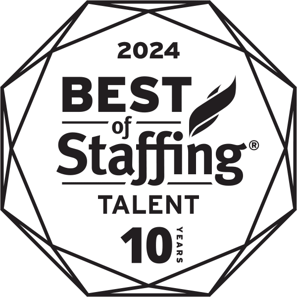 2024 Best of Staffing Talent 10 year