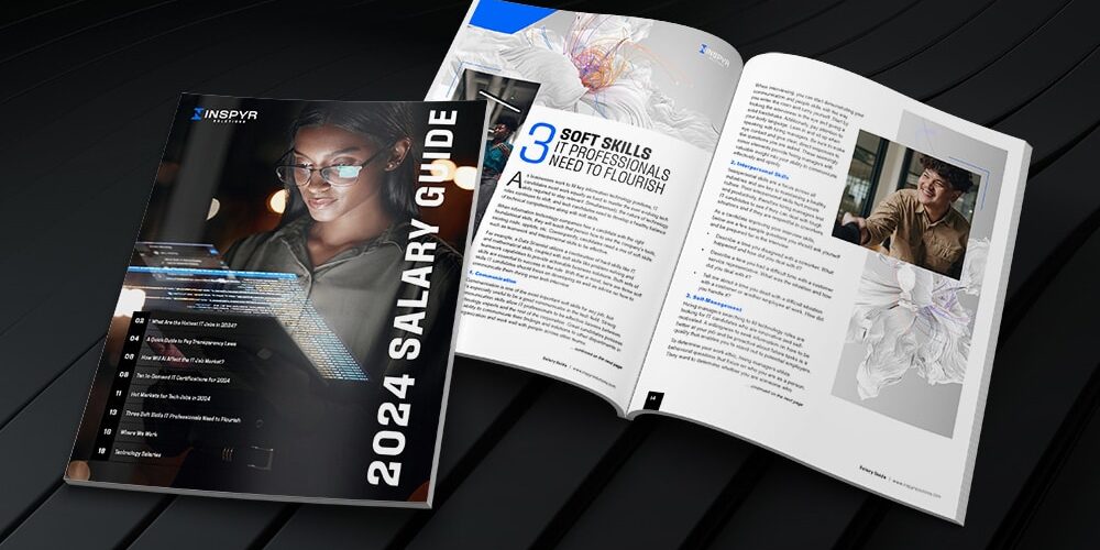 Salary Guide Mockup Black Background Salary Guide Mockup Black Background